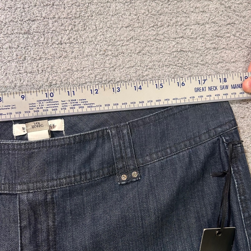 White House Black Market Flare Jeans 14R Dark Wash Y2K Officecore Minimalist - Picture 3 of 11